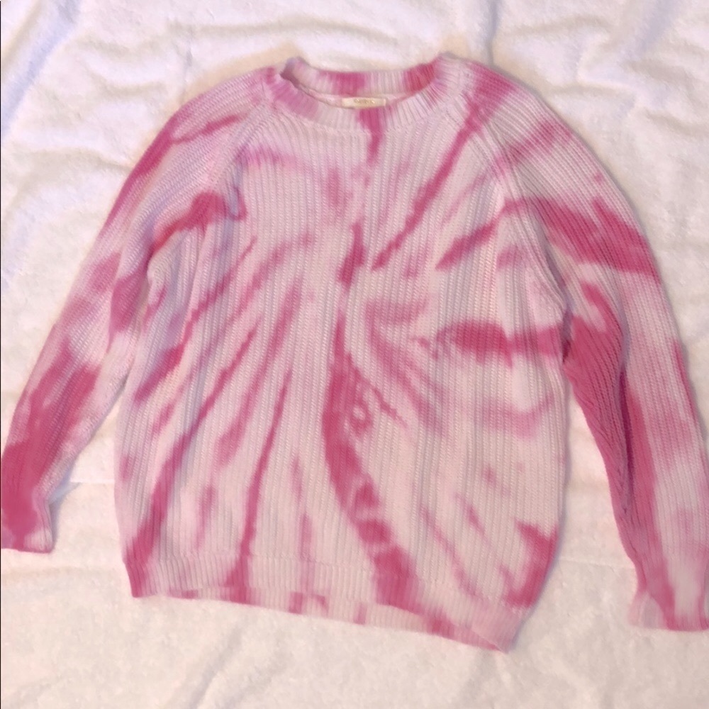 Pink Tie Dye Sweater Size Small - Picture 3 of 10